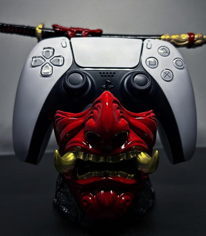 Samurai Mask Gaming Controller Holder