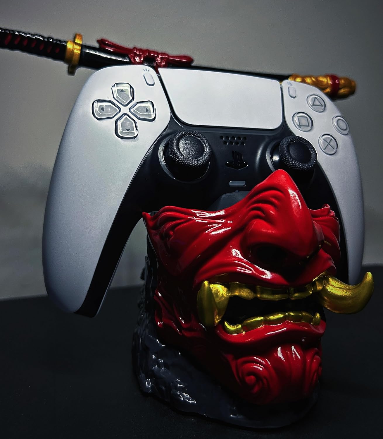 Samurai Mask Gaming Controller Holder