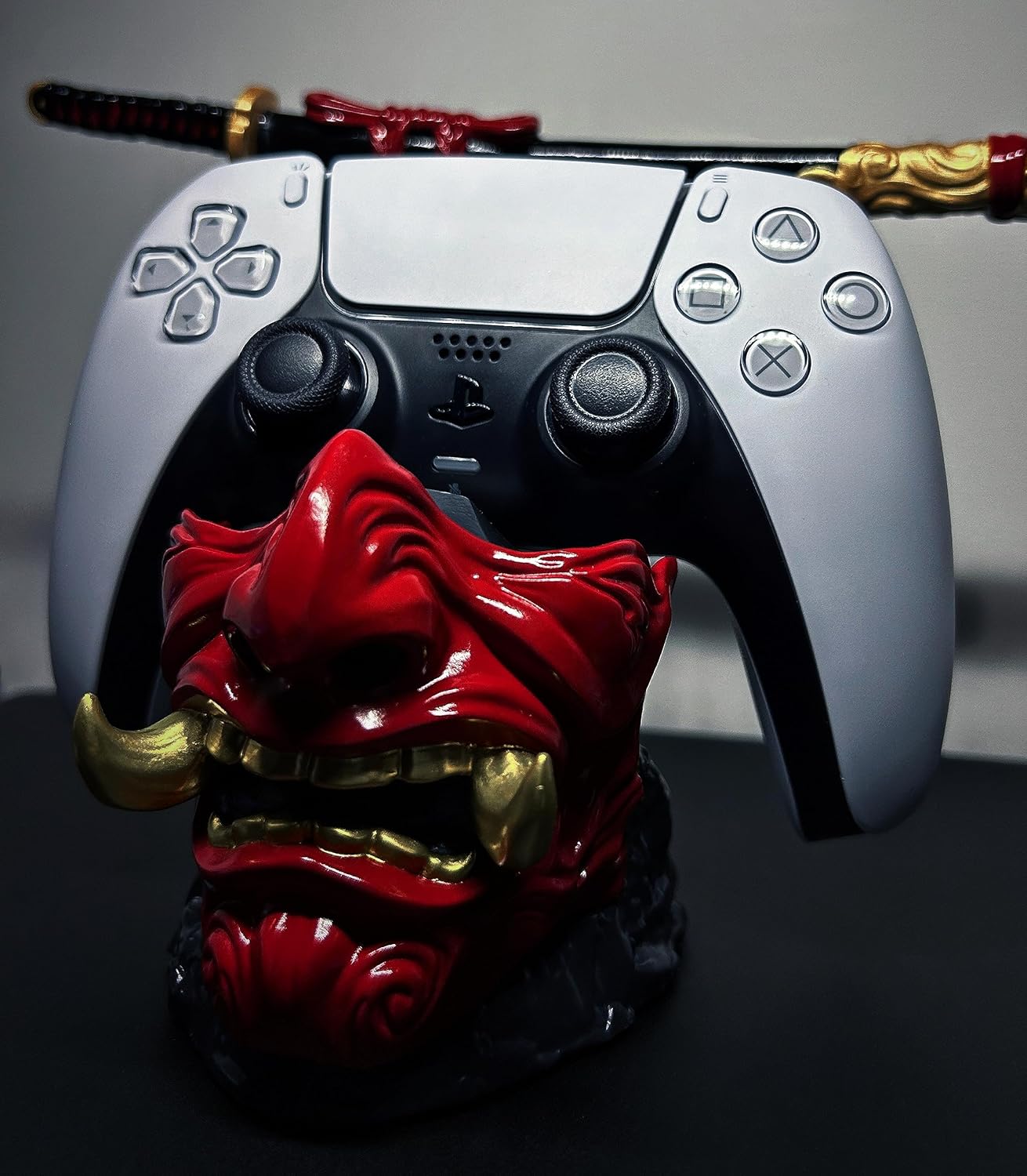Samurai Mask Gaming Controller Holder
