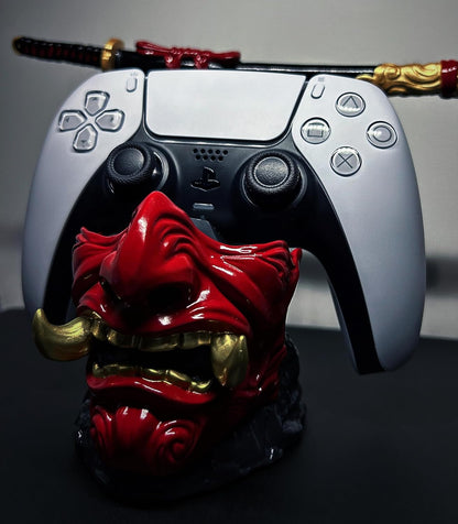 Samurai Mask Gaming Controller Holder