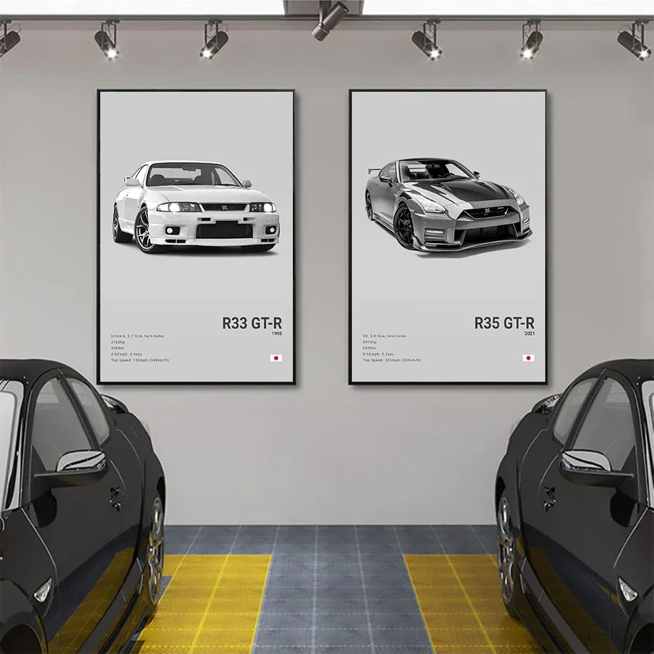 JDM Legends Car Art Prints