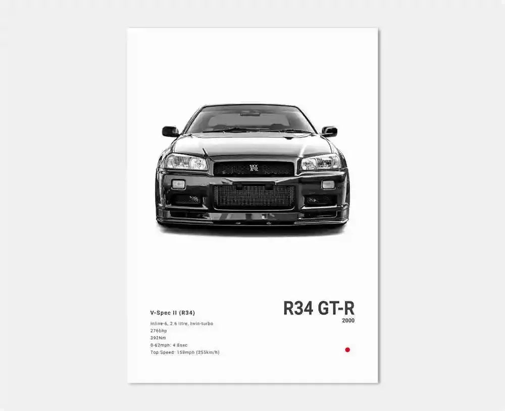 JDM Legends Car Art Prints
