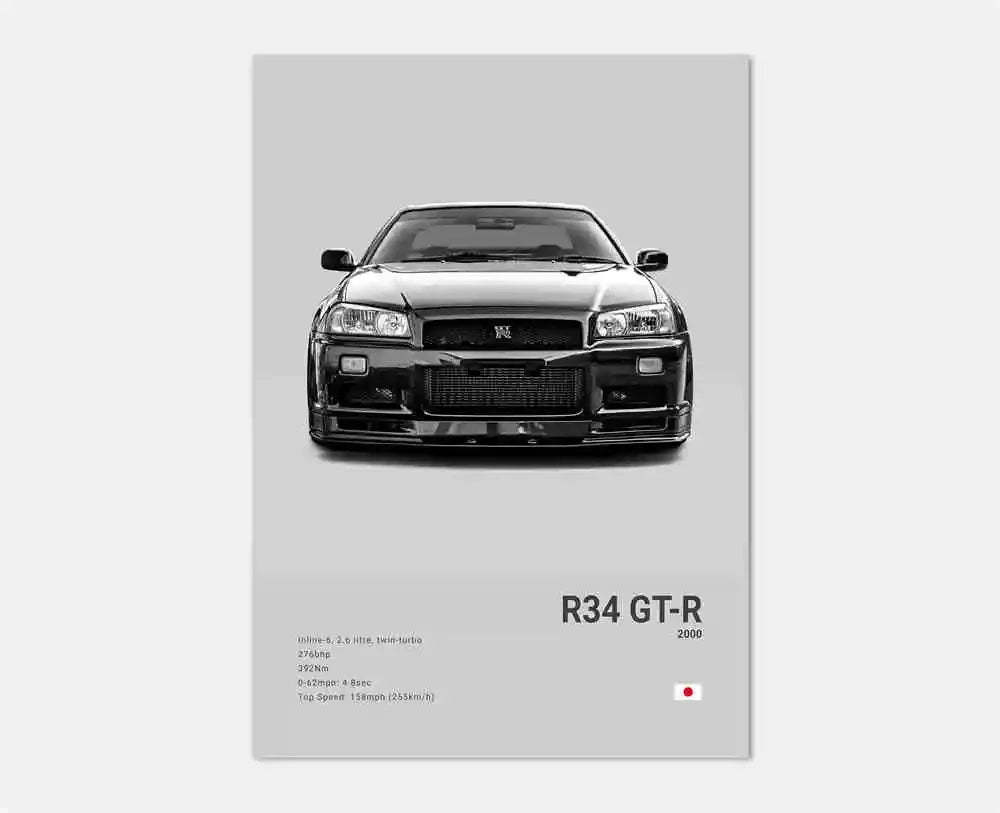 JDM Legends Car Art Prints