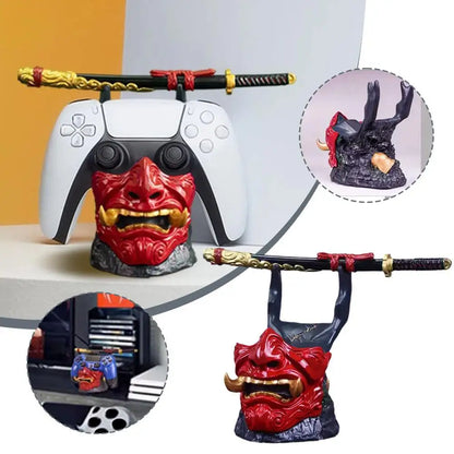 Samurai Mask Gaming Controller Holder