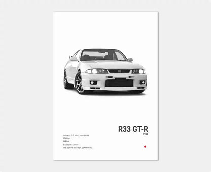 JDM Legends Car Art Prints