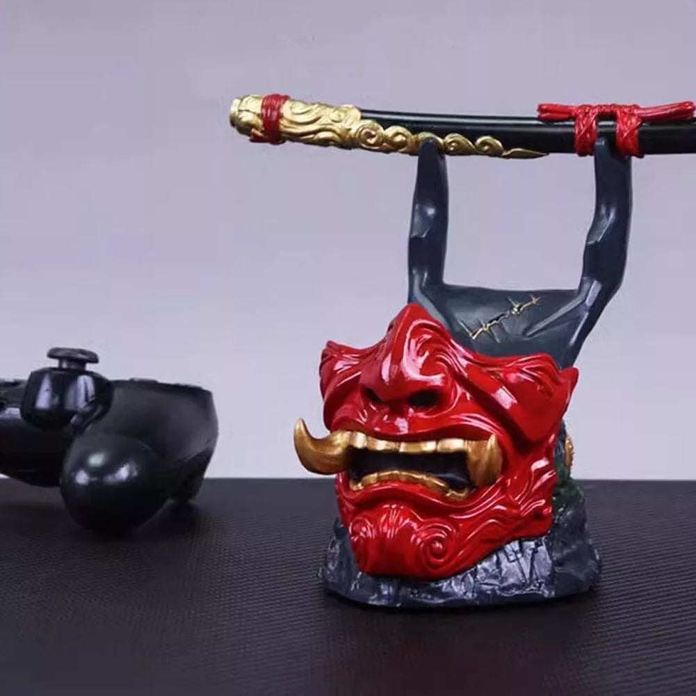 Samurai Mask Gaming Controller Holder